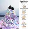 1pc Kuromi's Enchanted Journey Blanket, Soft Throw for Home Decor, Living Room, Travel, Camping, Car Blankets, Beach, Office Naps, Gift Idea, Suitable