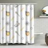 Stylish Shower Curtain with Honey Design Decorate Your Bathroom In a Fun Way