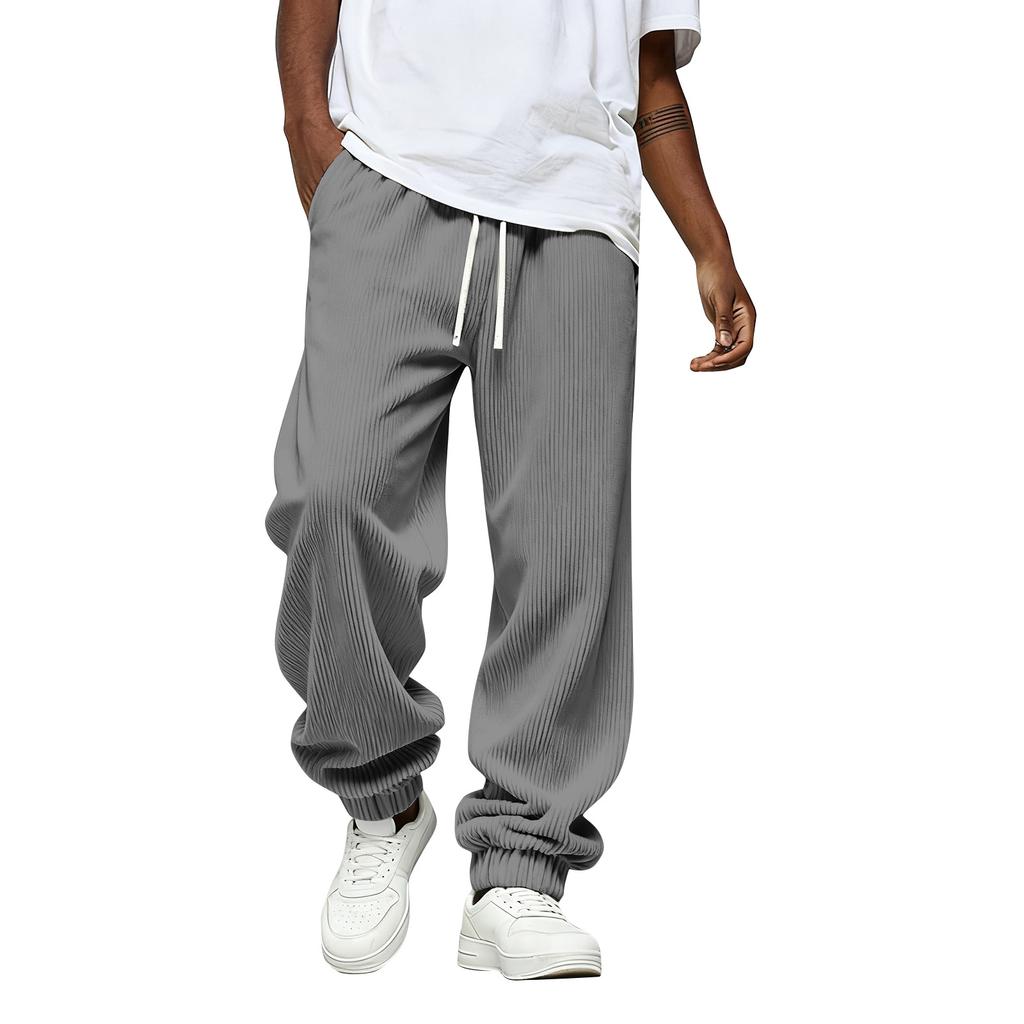 Men's Solid Color Loose Sweatpants Men's Casual Fashion Sweatpants