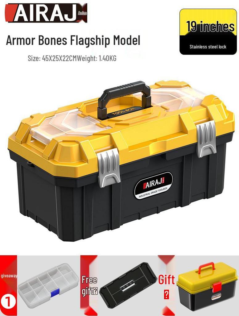 Arieze Handheld Tool Storage Box for Household and Industrial Use