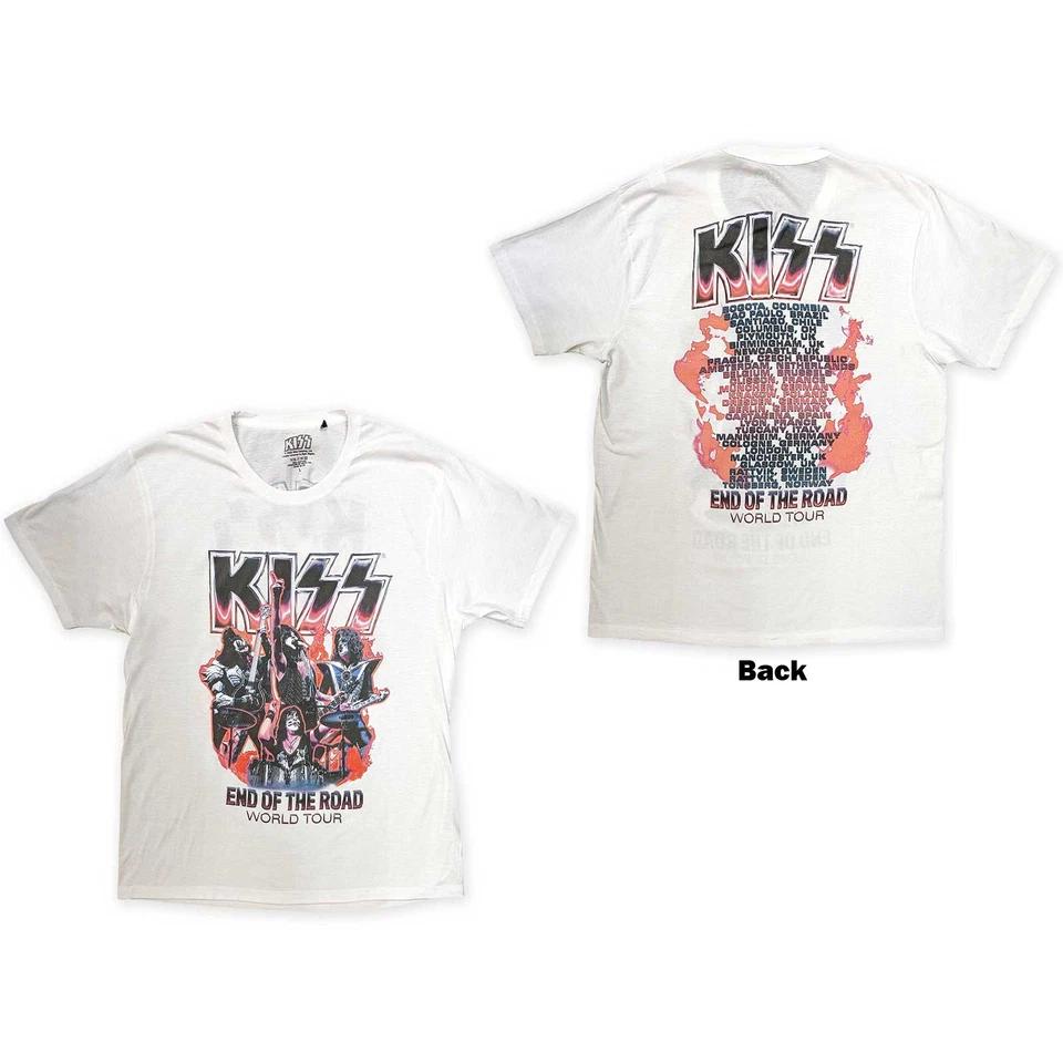 KISS T-Shirt: End Of The Road Band Playing (Back Print) OFFICIAL NEW