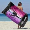 Custom Volleyball Beach Towel Personalized Name Print Soft Quick-Dry Large Bath Towel For Sports Fans Gift