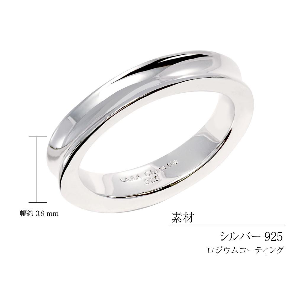 Lala Christie Curved Design Sterling Silver Ring Size 15 Women's [WHITE Label] R14012-w-15