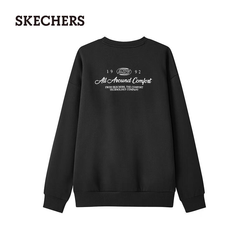 Skechers L324U189 Women's Relaxed Fit Crew Neck Sweatshirt