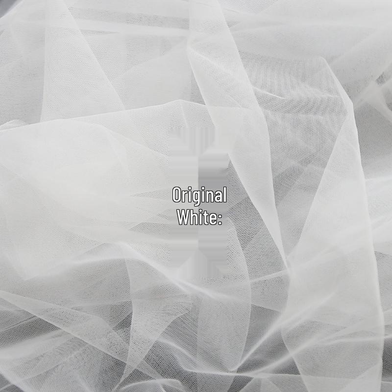 

Біла Тканина Сітка Тюль «Казковий Туман» для Одягу, Декору, Фотографії та Весільного Декору.