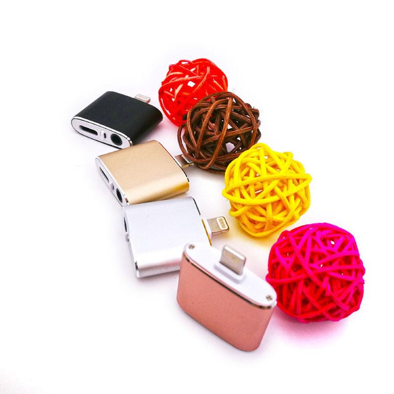 For X Iphone Xs Max 8 7 Plus 2 In1 To Audio Headphone Adapter Cable Charger