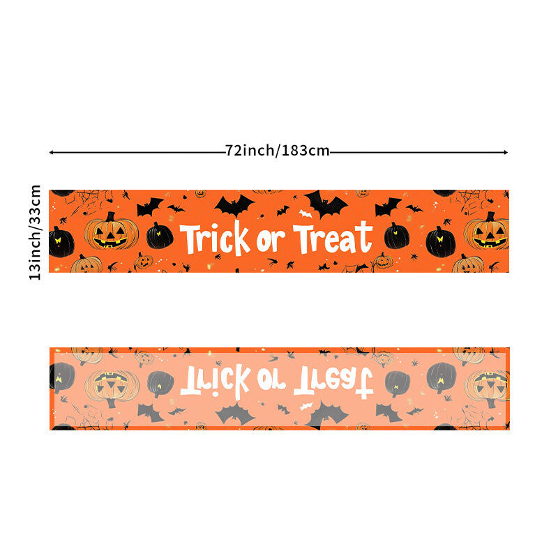 New Halloween Linen Tablecloth Holiday Table Decorations Tablecloth, Placemat, Coffee Table Cover