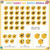 FLYAB Line up Spots for Classroom Floor Stickers - 48Pcs Bee Number Stickers Floor Numbers for Classroom Lining up for Back to School Kindergarten
