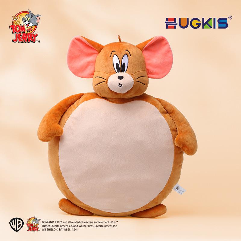 Tom and Jerry Plush Toy Set: Tom Cat Doll & Jerry Mouse Pillow