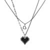Kpop moda araña colgantes de Halloween cadena cruzada redonda collares para hombres Color plata cadena de cuello gótico pareja ropa de calle regalos