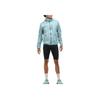 Hoka One One Zip Hooded Long Sleeve Jacket Men Jacket Sky-Blue 1156094-DZY