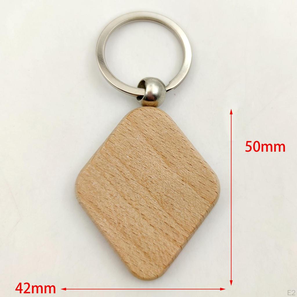 10Pcs Chain Key Rings Handmade Keyring Keychain for Jewelry Making