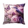 Retro Pink Rose Cushions Pillowcase Printed Polyester 45x45cm Throw Pillow Cover Decorative Sofa Cushion Pillowslip Home Decor