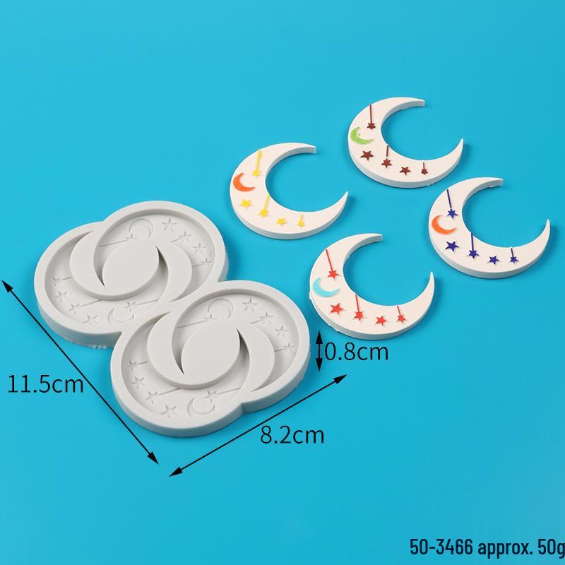 

Geometric Star Moon Silicone Mold for Cake & Chocolate Decoration Small
