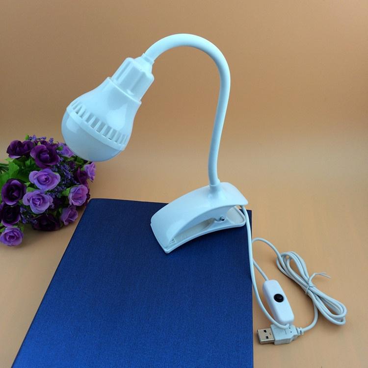 1PC Creative USB Clip Light LED Small Desk Light Learning Eye Protection Book Light USB Light