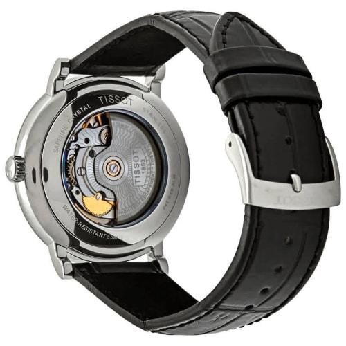 Tissot Carson Men's Watch with Leather Strap and Black Dial, Officially Imported, Model T1224071605100