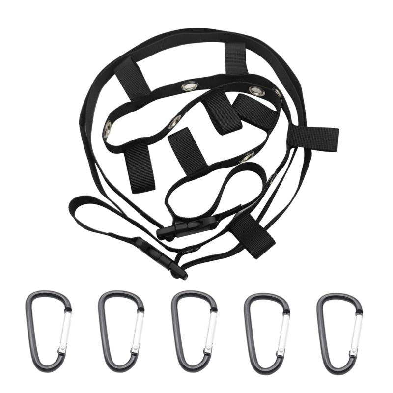 Portable Travel Clothesline, Adjustable Travel Camping Clothesline with 5pcs Hooks for Outdoor and Indoor Use 1