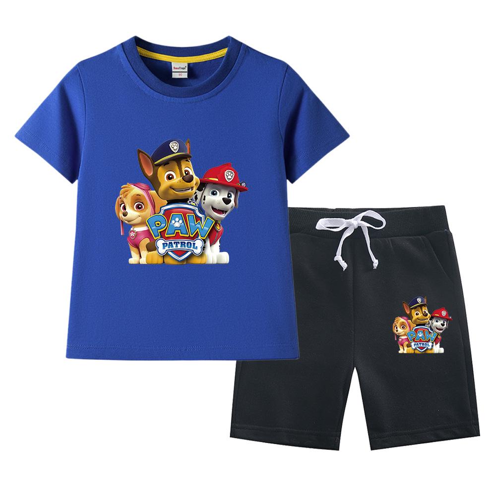 Paw Patrol Summer 2023 Kids' Cotton T-shirt & Shorts 2-Piece Set