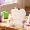 2Pcs Heart Shaped Cake Display Rack Wooden Cake Dessert Holder Stand for Kids Birthday Baby Shower Wedding Decoration
