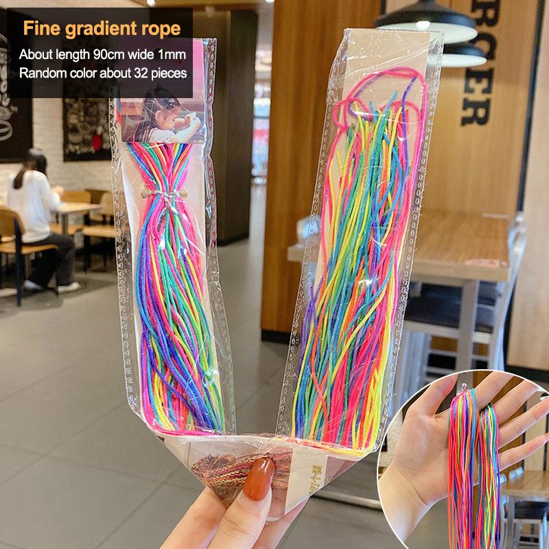 90Cm Mix Colorful 16-30Pcs Hair Braids Rope Strands For African Braids Girls Diy Ponytail Braids Women Styling Hair Accessories