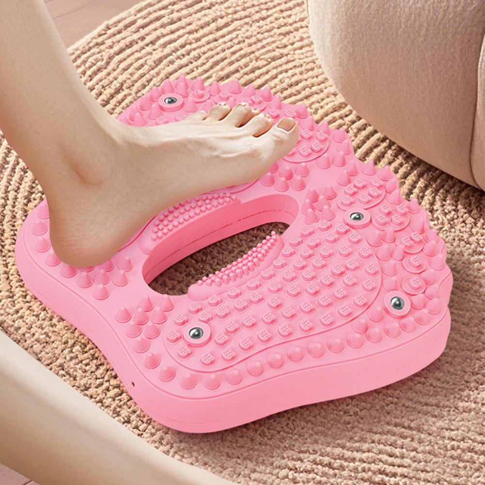 1 Adet Manyetik Masaj Ayak Matı Çok Fonksiyonlu Kaymaz Akupresür Panosu Ev Tipi Şişirilebilir Ayak Step Masaj Plakası