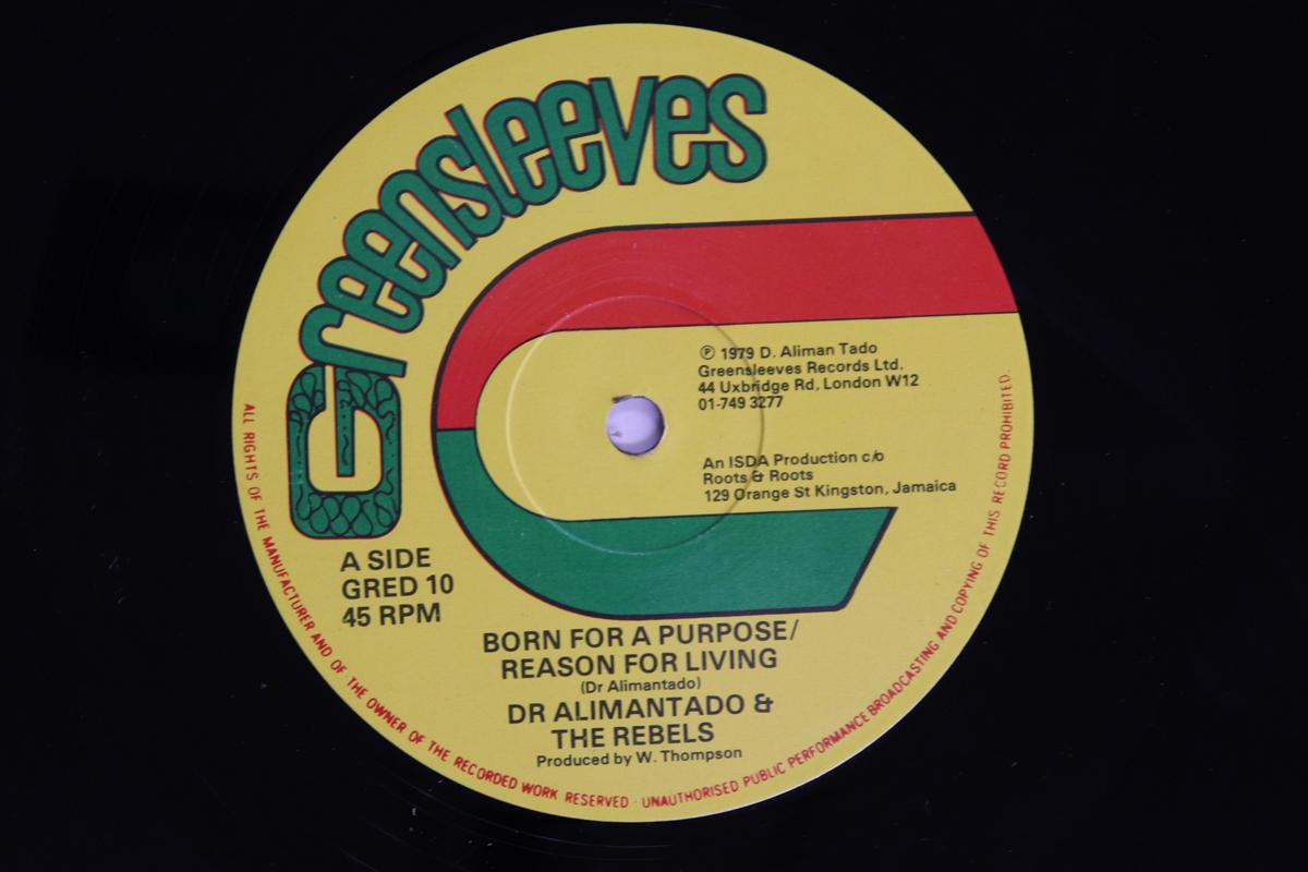 

12inch Record DR ALIMANTADO THE REBELS Born For A Purpose Reason For Liv GRED10 GREENSLEEVES RE 1979 UK Reggae Ska Dub Used