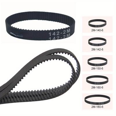 2pcs Timing Drive Belt 2GT/2M Perimeter 140 142 150 160 180mm Width 6mm Synchronous Conveyor Spare Part for Vaccum Cleaner
