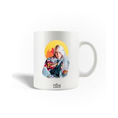 Ceramic Mug - Billie Eilish - Fan Art - 30cl - Dishwasher Safe - White