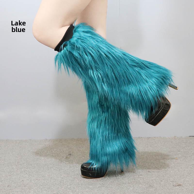 Women's Faux Fur Plush Boot Cuffs & Leg Warmers for Autumn/Winter