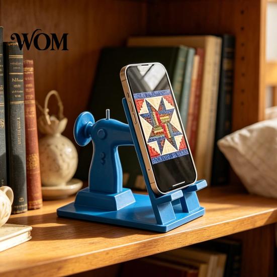 Anti-fall Mobile Holder Sewing Machine Phone Stand, Vintage Mini Desk for Cell Phone, Stable 3D Printed Hands-Free Stand Tutorials, Unique Gift