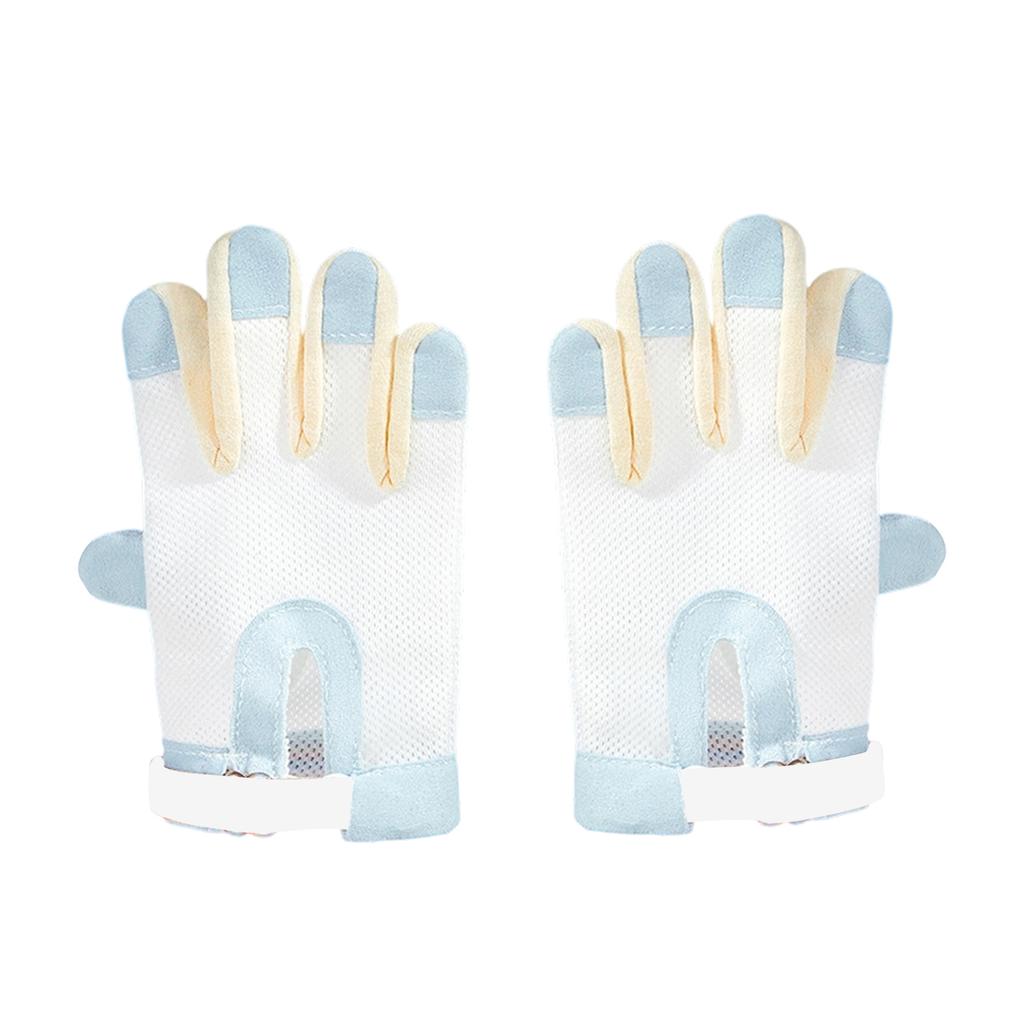 Daumenlutschhandschuhe, Babyfütterungshandschuhe, Atmungsaktive Finger- und Daumenschützer, die Kinder am Daumenlutschen hindern.