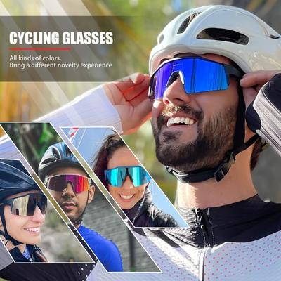 UV400 Sport Eyewear Mountain Bike Sport Cycling Glasses Outdoor Cycling Goggles Men Cycling Sunglasses MTB Sunglasses