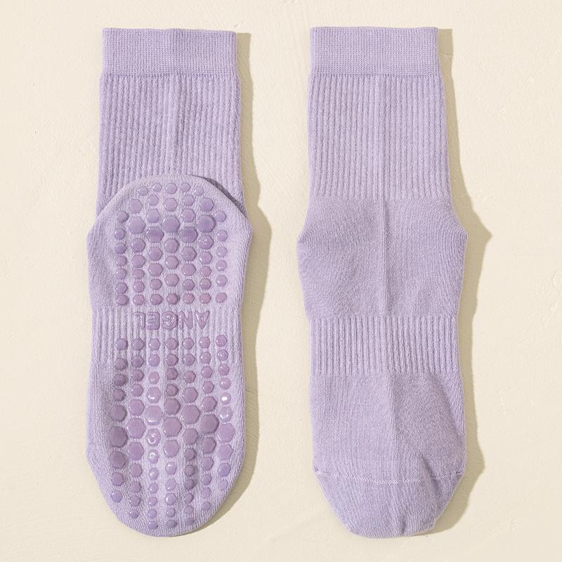 Yoga Socks Women's Professional Anti-slip Sports Mid-calf Socks Spring and Autumn Pilates Fitness Summer Shark Pants Long Socks