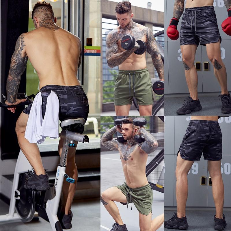 Versatile Men's Gym Sports Training Bodybuilding Workout Running Shorts With Pockets