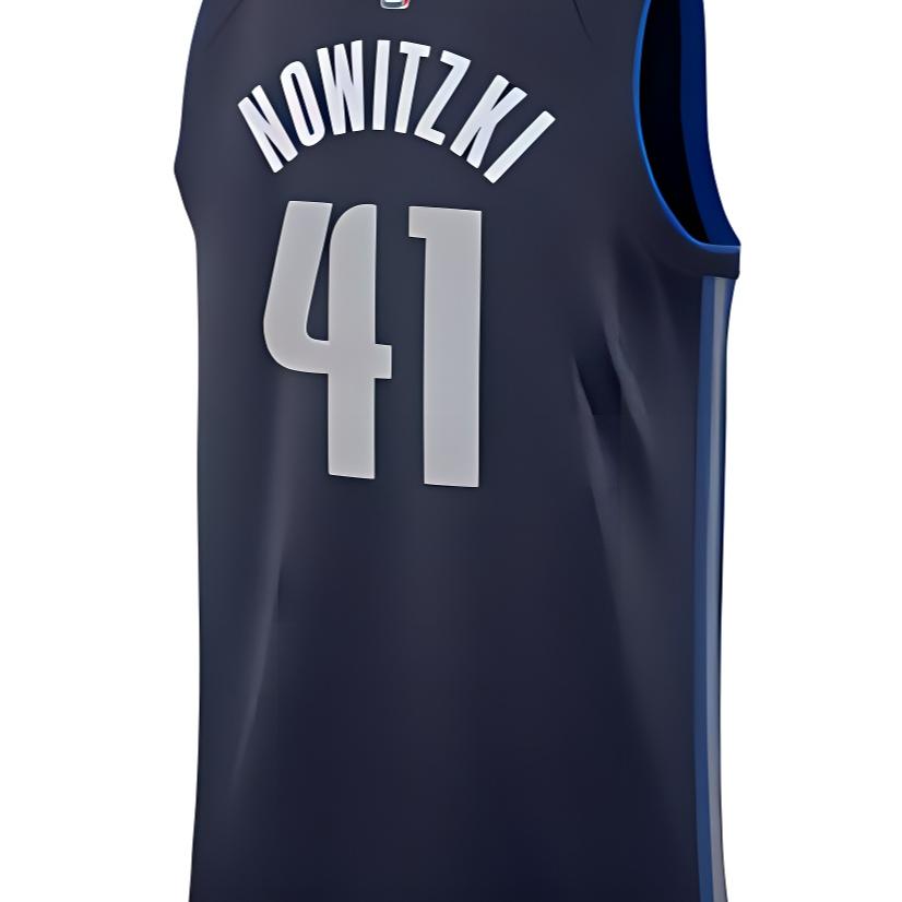 Nike NBA Jersey Dirk Nowitzki Basketball Vest Mavericks 41 Limited Edition Men Jersey Blue 877202-420