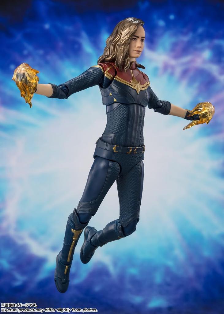 TAMASHII NATIONS Captain Marvel 150mm ABS PVC Painted Movable Figure S.H.Figuarts (Marvels) Approx. &