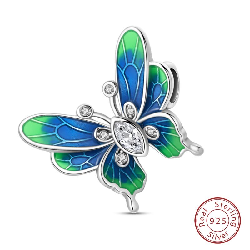 Copper Charms Beads Forever Love Heart Shaped Bow Family Charms Dangle For Bracelet Woman Diy Jewelry Gift