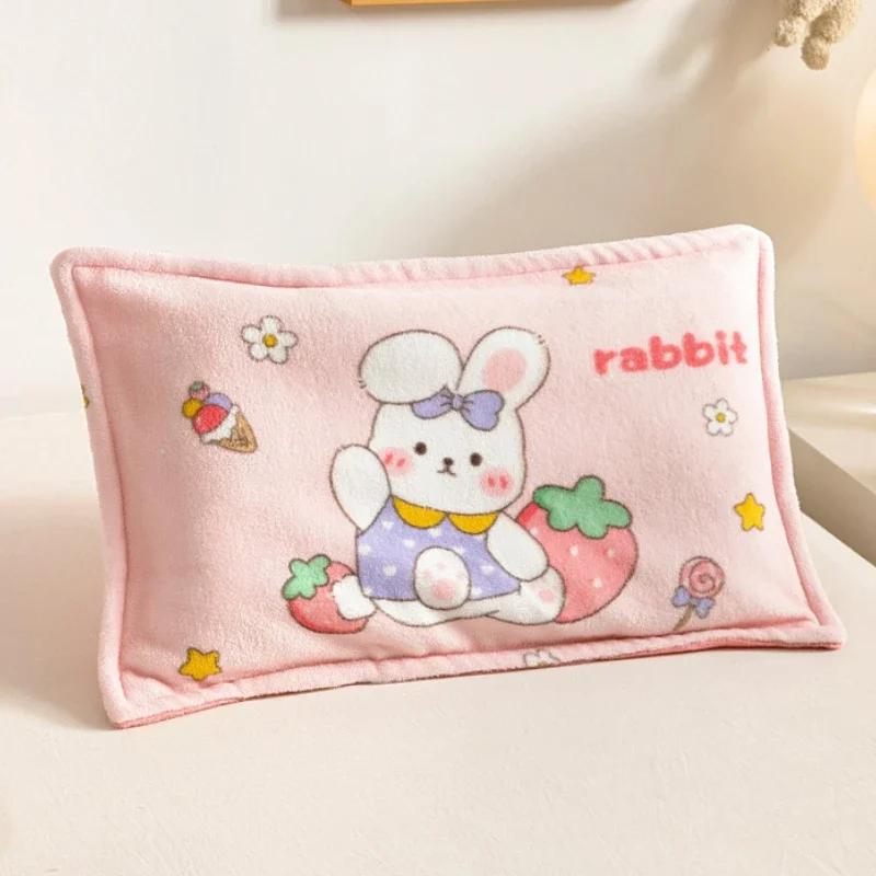 1pc Cartoon Pillow Cover , Warm Kids Pillow Case ,Winter Bedding Pillowcase ,A Class Pillowcovers for Kids Children Baby Newborn