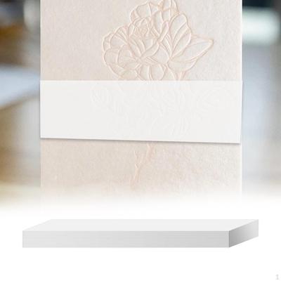 150Pcs Invitation Belly Bands Paper Strips 31cmx4cm Invitations Decor for Parties