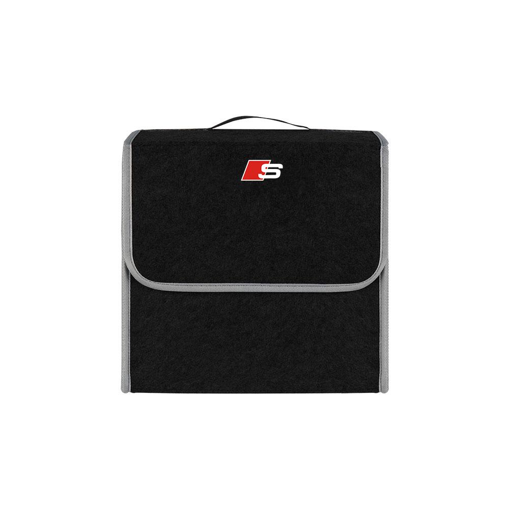 1Pcs Car Soft Felt Storage Bag Organizer Cars Foldable Trunk Bag For Audi S5 S6 S7 S4 S8 TT TTS A4 B8 A3 B6 A6 C7 C6 B7 Q5 Q7 C5 A5 B5 A7 A1 Q3 A8L Q8