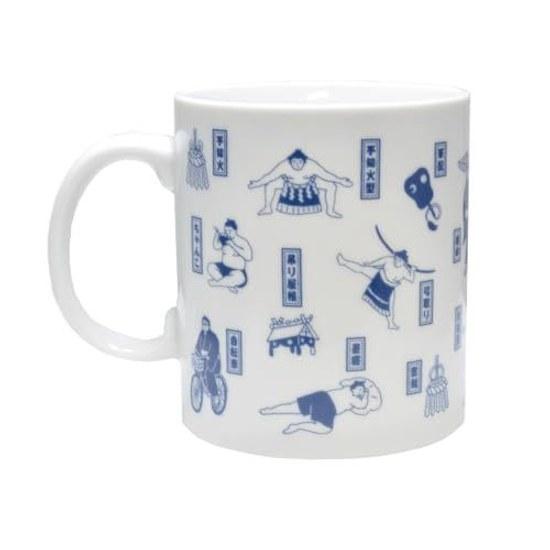 Sumo mug 330ml large stylish cute ceramic cup wrestler rikishi character goods Japanese souvenir gift made Japan