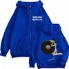 Sienna Spiro My House Tour  Graphic Zipper Hoodie Men Women Hip-hop Vintage Sweatshirt Long Sleeves Casual Zip Up Jacket Top