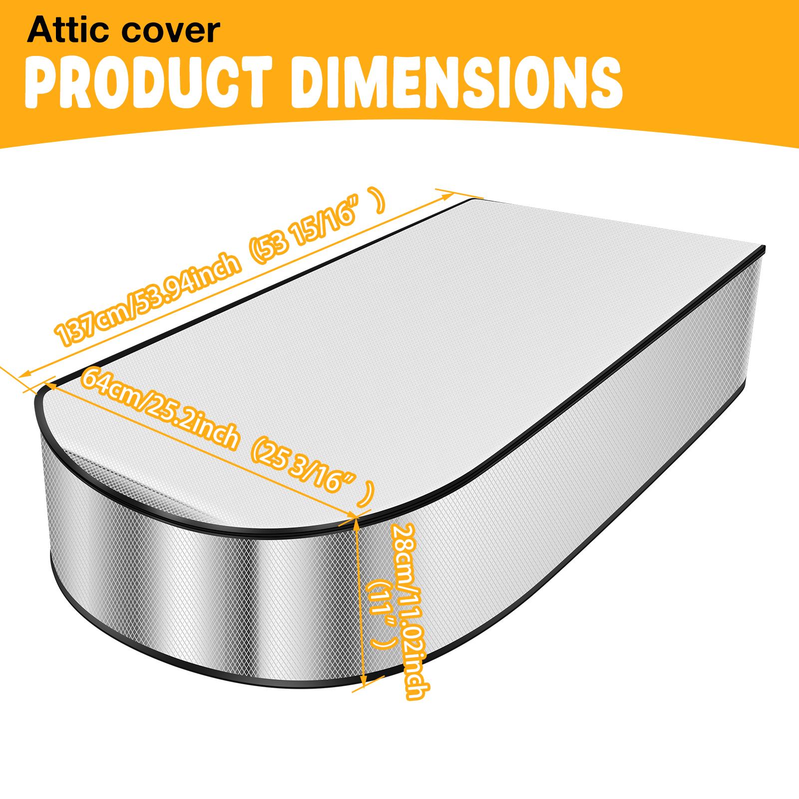 Универсальный чехол для утепления чердачной лестницы Энергосберегающий чехол для чердачной двери на молнии Двойной пузырьковый утеплитель Выдвижная чердачная лестница Тент