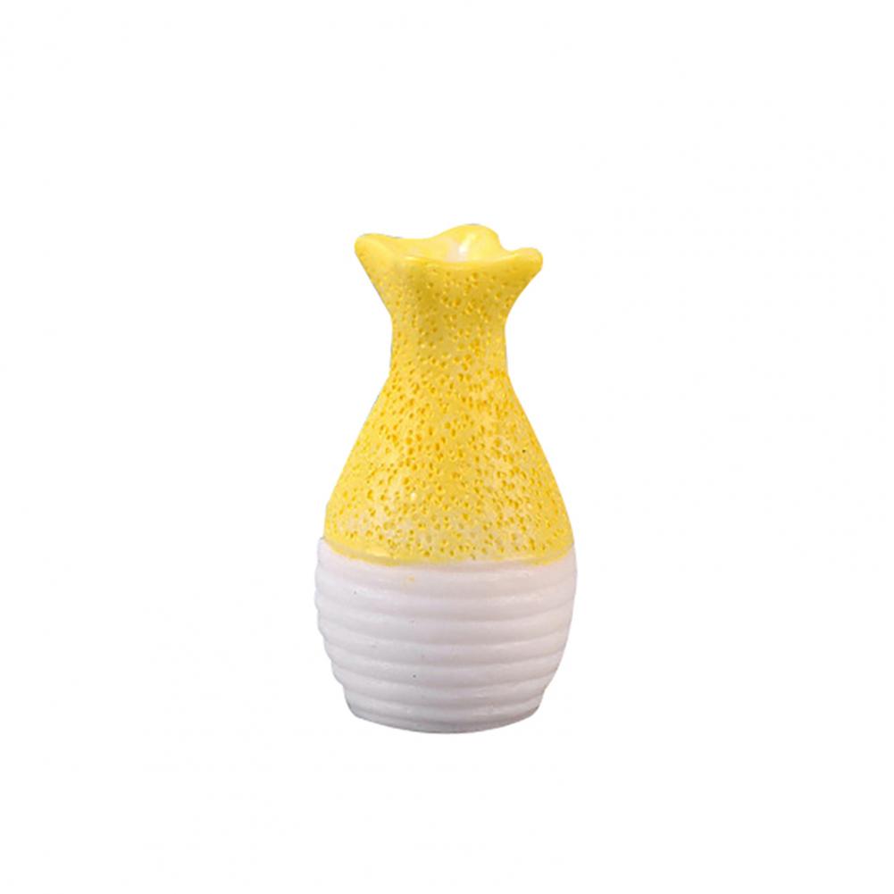 Fashionable Handmade Vase Model Resin Miniature Vase Lightweight Wear-resistant Plant Miniature Vase