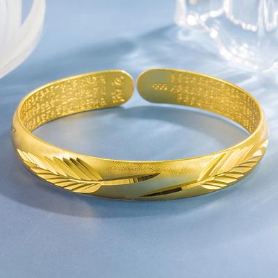 2023 New Gold Leaf Bracelet, Gold Color Bracelet, Leaf Texture, Light Luxury, Classical Fashion, and Elegant Jewelry for Women