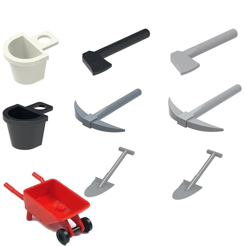 

MOC Городские строительные блоки Персонаж Маленькая деталь Совместимые аксессуары Кирпич Бокал для вина Пентаграмма Стержень Коробка Игрушка S026