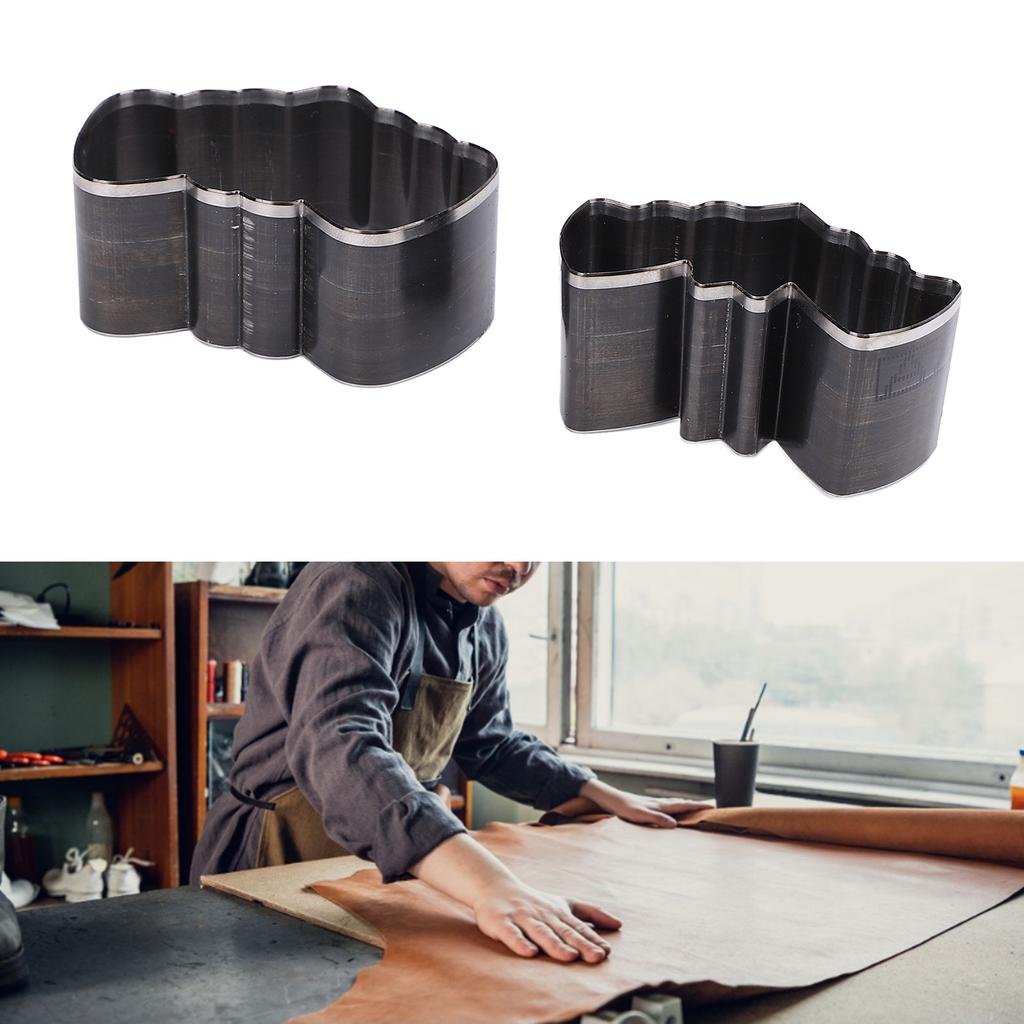 2 STÜCKE Leder Stanzformen Schuhform Stanzform Hohlstanzer für Handarbeiten Schmuckherstellung