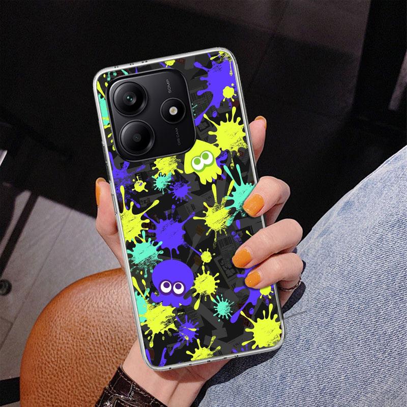 Game S-Splatoons Phone Case For Xiaomi Redmi Note 15 14 13 12S 12 11 Pro Plus 14S 11S 11E 10 10S 11T 5G Personalized Cover Redmi