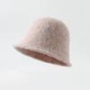 Women S Korean Style Solid Wool Winter Fisherman Hat