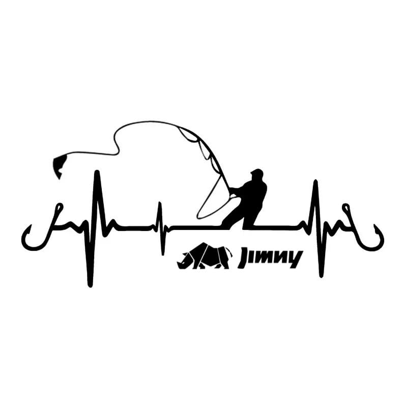 Suzuki Jimny Car Sticker, Applicable to All Series, Car Sticker, One Size чёрный